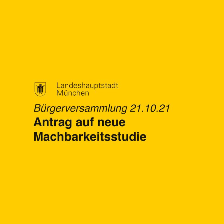 Antrag auf neue Machbarkeitsstudie